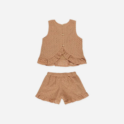 Ensemble Leonie Grapefruit 6-7Y | Rylee + Cru