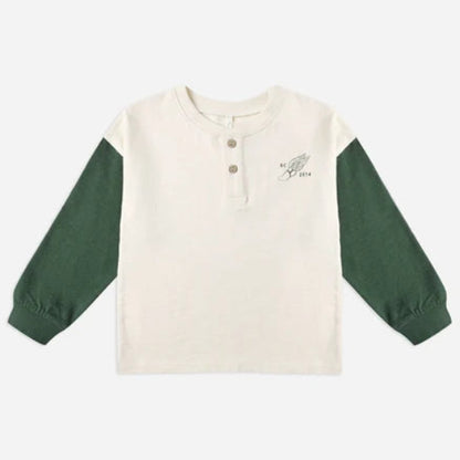 Relaxed Long Sleeve Henley Chase Your Dreams | Rylee + Cru
