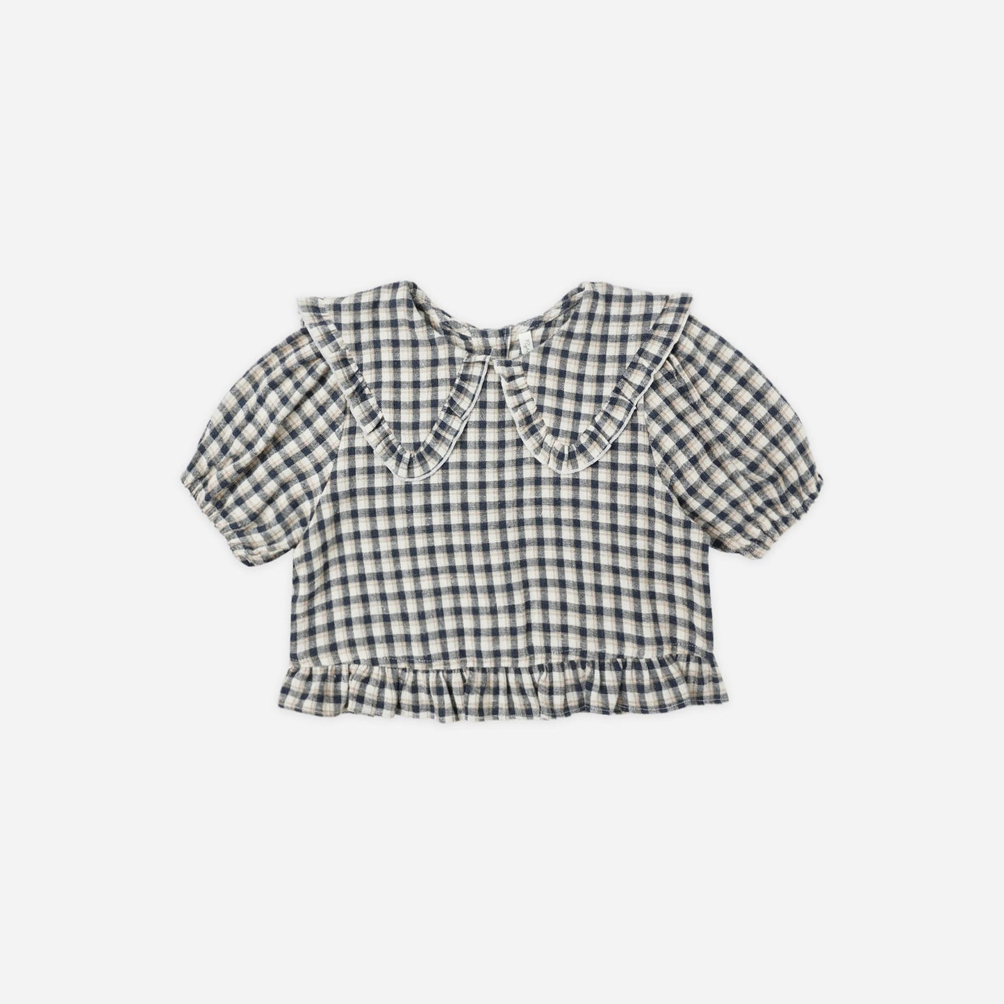 Navy Check pants And Blouse Set | Rylee + Cru