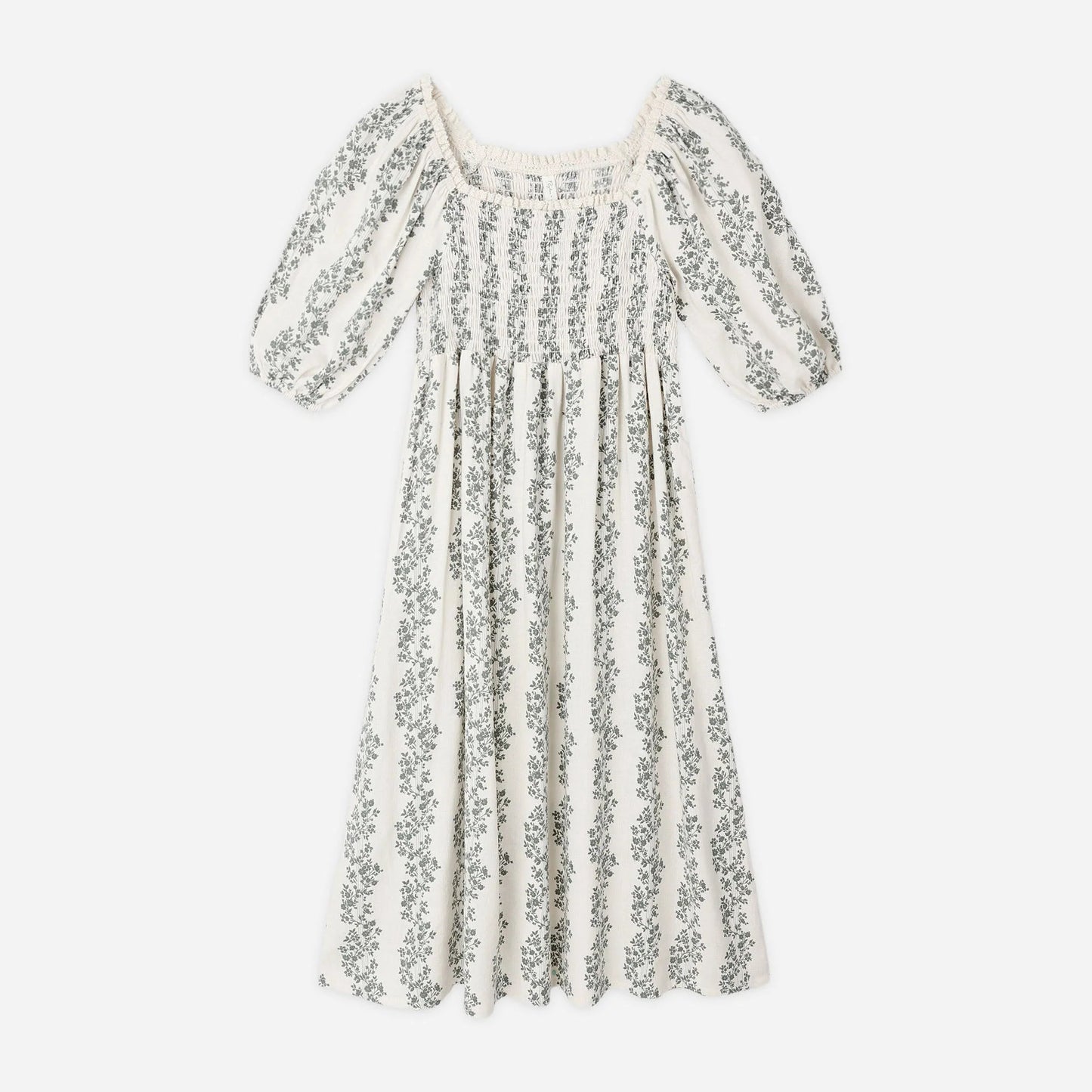 Della Dress Green Vines 2-3Y | Rylee + Cru