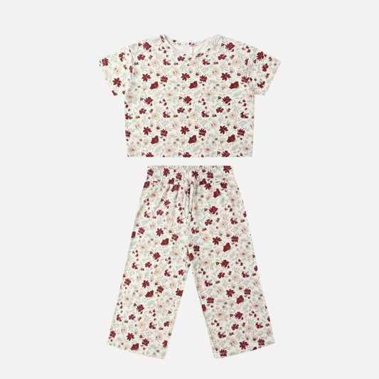 Ruthie Set Holiday Floral 2-3Y| Rylee + Cru