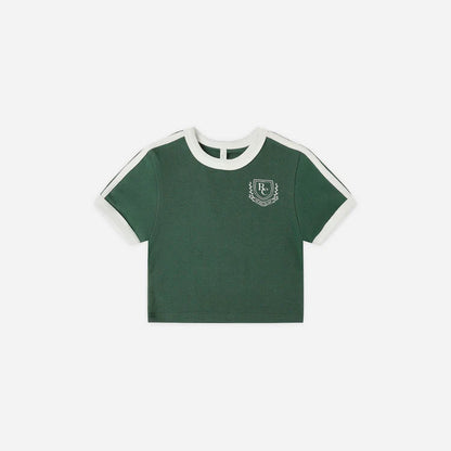 Jersey Tee Green 6-7Y | Rylee + Cru