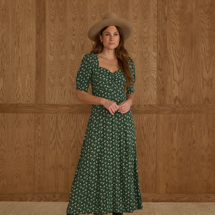 Violet Dress Green Ditsy | Rylee + Cru