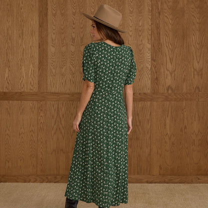 Violet Dress Green Ditsy | Rylee + Cru