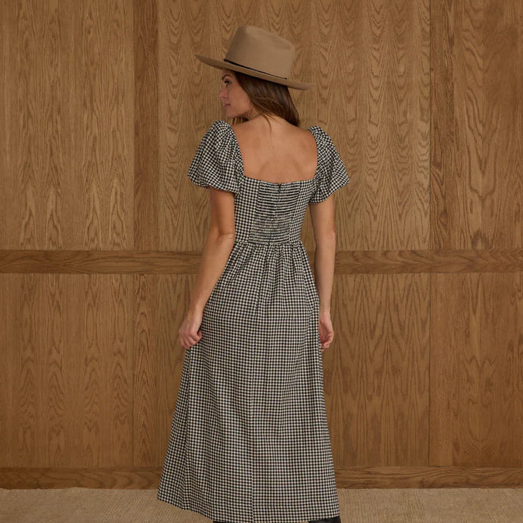 Chiara Dress Black Gingham | Rylee + Cru