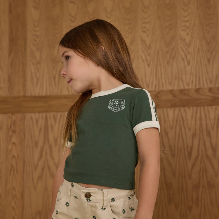 Jersey Tee Green 6-7Y | Rylee + Cru