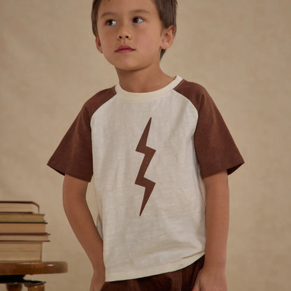 Raglan Short Sleeve Tee Bolt 6-7Y | Rylee + Cru