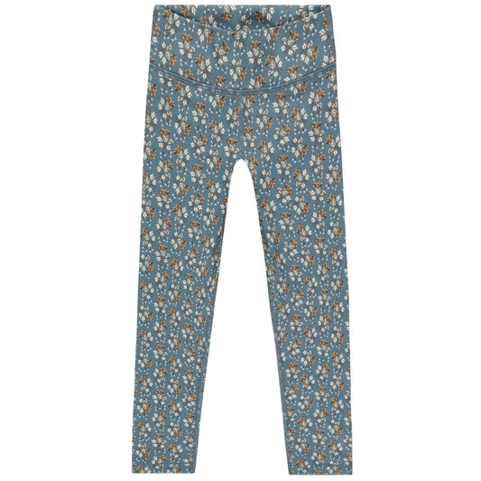 Legging sport Blue Floral  | Rylee + Cru
