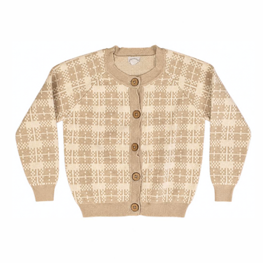 SH | Jamie Kay Marlo Check Jacquard Cardigan 3Y