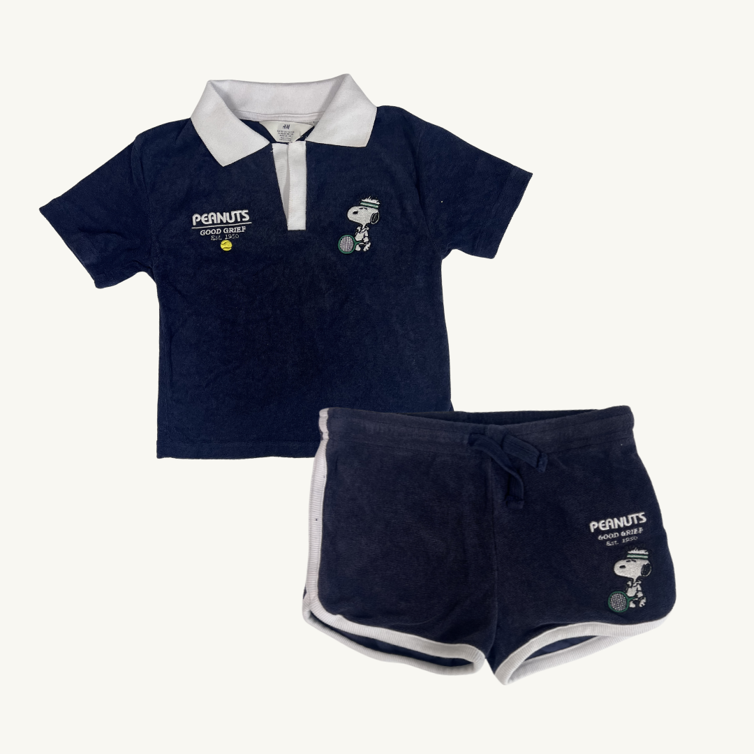 SH | H&M ensemble Peanuts 7-8 ans