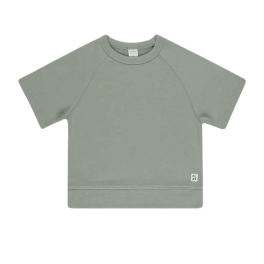Short Sleeve Sweatshirt Eucalyptus | Rylee + Cru