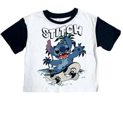 T-Shirt à manche colorée Stitch  | Disney