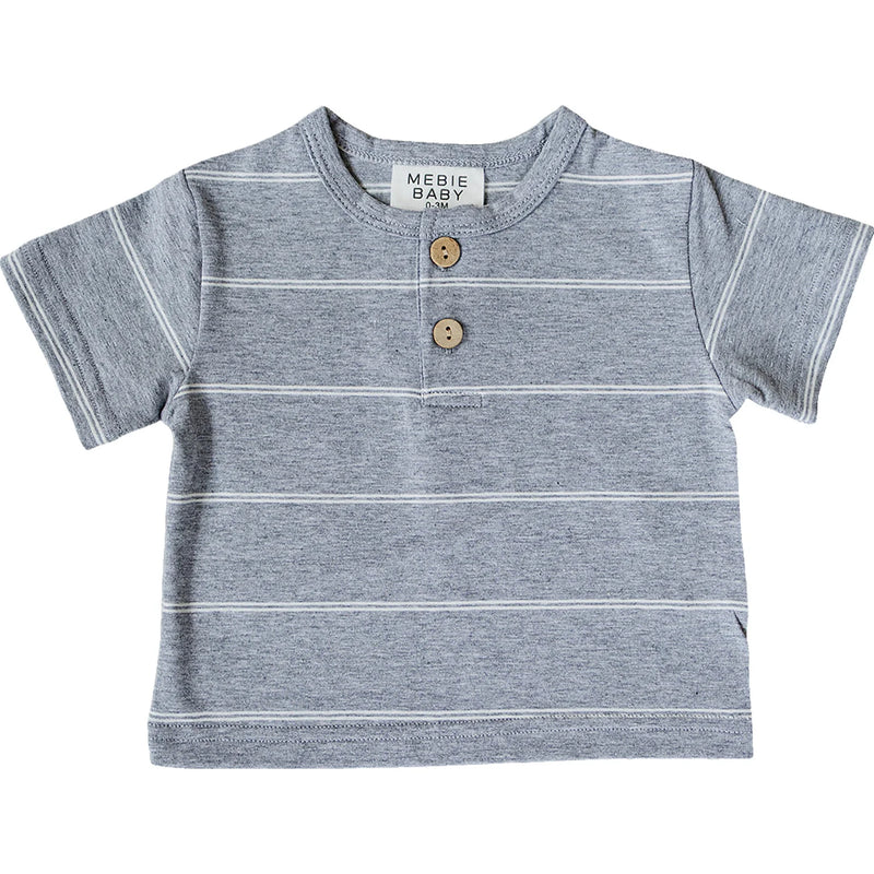 Grey stripes tee | Mebie