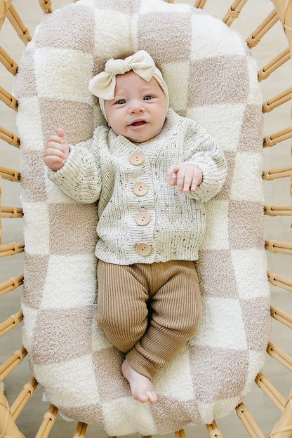 Heathered Grey Chunky knit Cardigan | Mebie