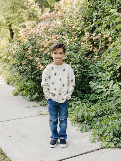 Pine Tree Knit Sweater | Mebie