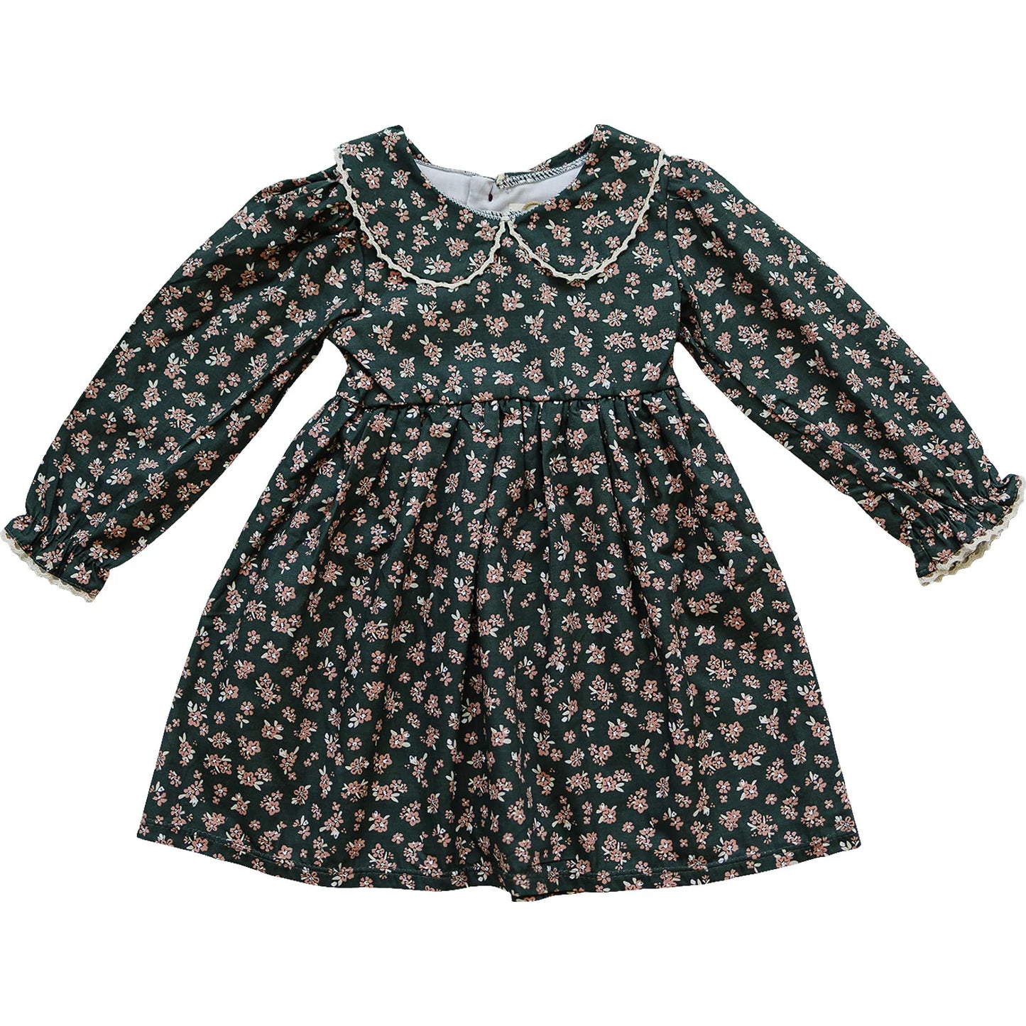 Robe olive floral | Mebie Baby
