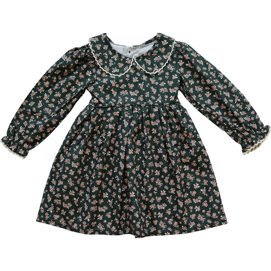 Robe olive floral | Mebie Baby