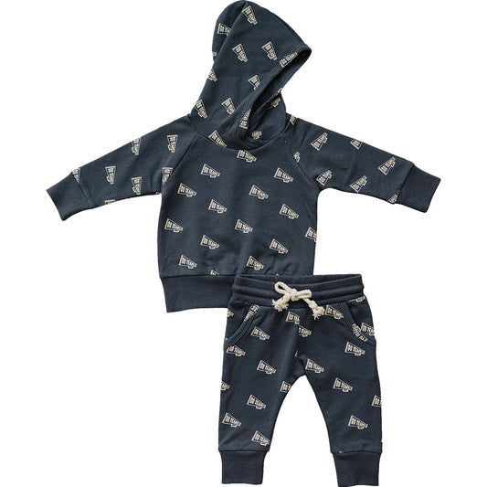 Go Team Hooded French Terry Set | Mebie