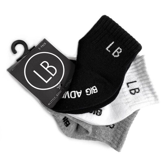 Set of 3 Mixed Socks | Little Bipsy
