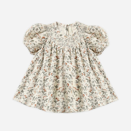 Carina Dress Holiday Floral | Quincy Mae