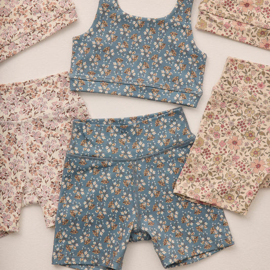 Ensemble sport Blue Floral 6-7 ans | Rylee + Cru