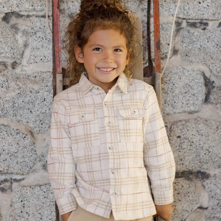 Chemise Rustic Plaid 18-24M | Rylee + Cru