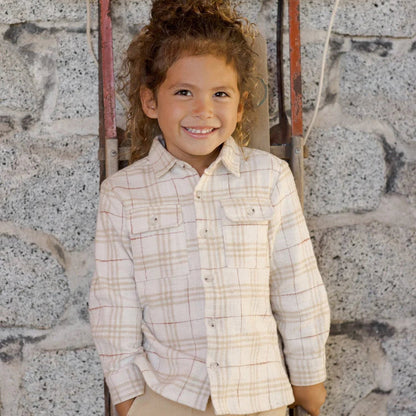 Chemise Rustic Plaid 18-24M | Rylee + Cru