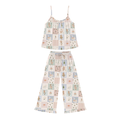 Sugarplum Patchwork Women’s Ruffle Set | Laney Baby