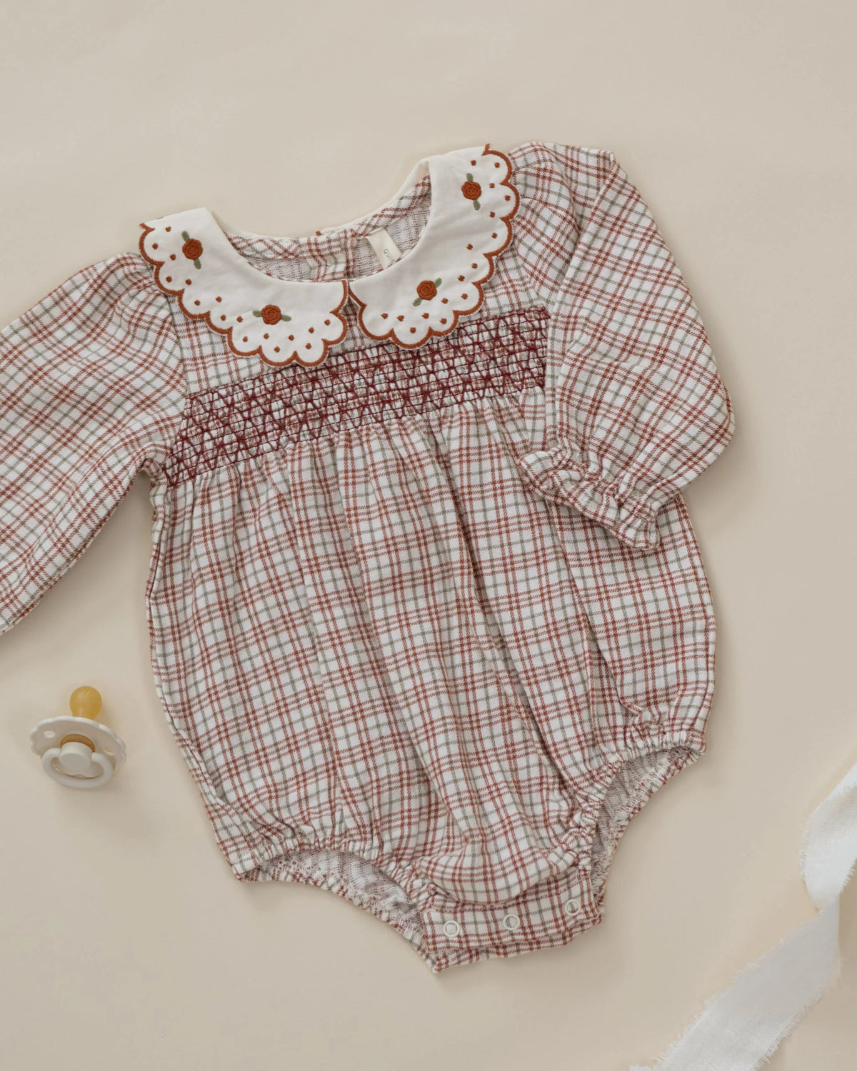 Callie Romper Christmas Plaid | Quincy Mae