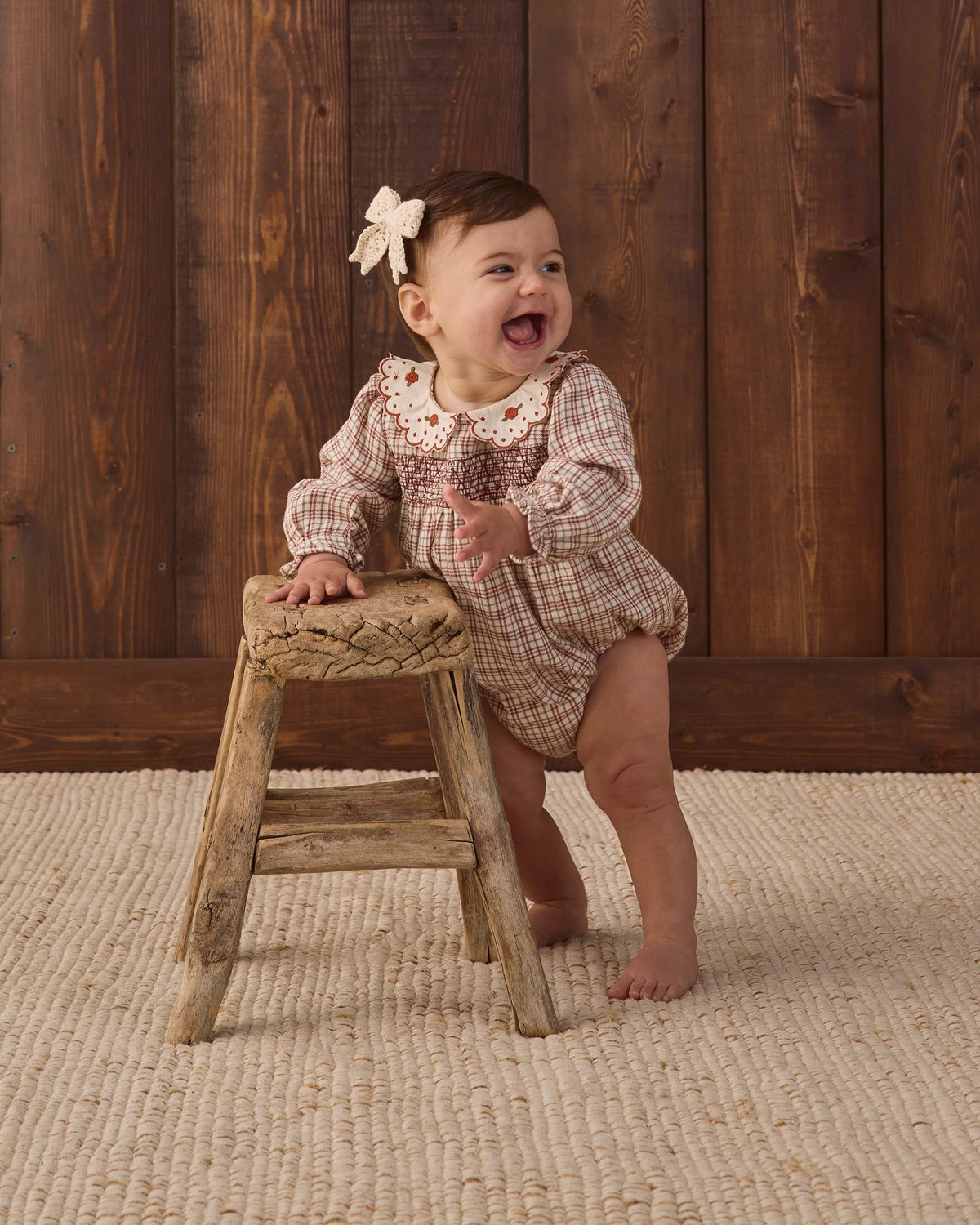 Callie Romper Christmas Plaid | Quincy Mae