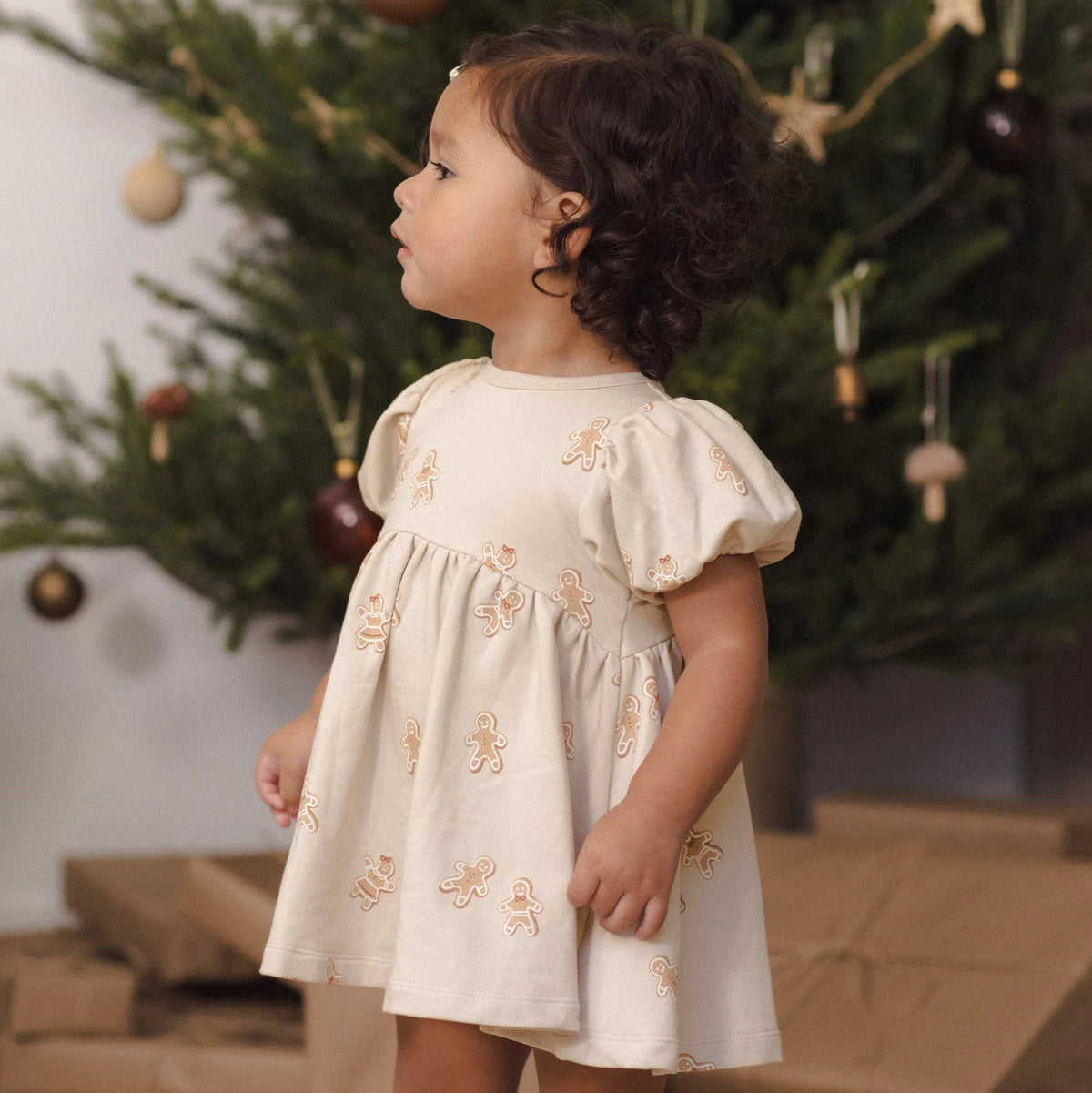 Darla Dress Gingerbread | Quincy Mae