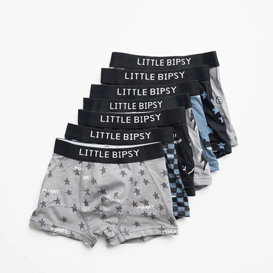 Form-fitting boxer briefs 7-day pack | Little Bipsy