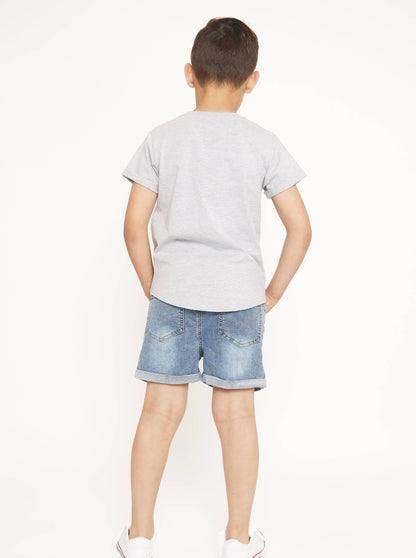 Distressed Denim Shorts | Little Bibsy