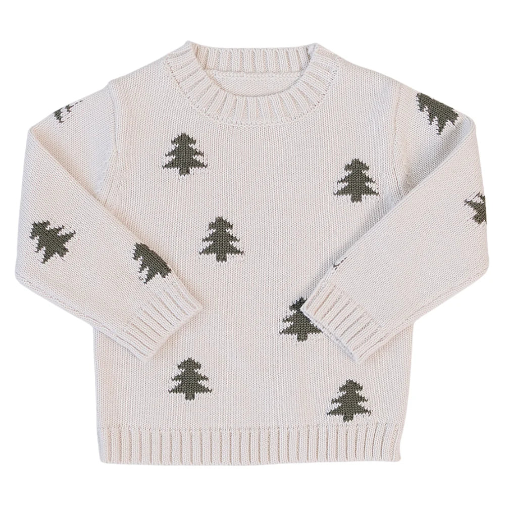 Pine Tree Knit Sweater | Mebie