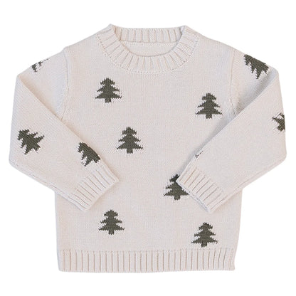 Pine Tree Knit Sweater | Mebie