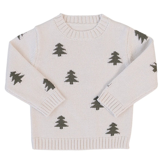 Pine Tree Knit Sweater | Mebie
