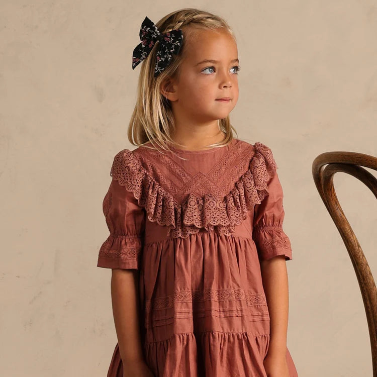 Robe Geneviève poppy Noralee