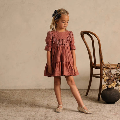 Robe Geneviève poppy Noralee