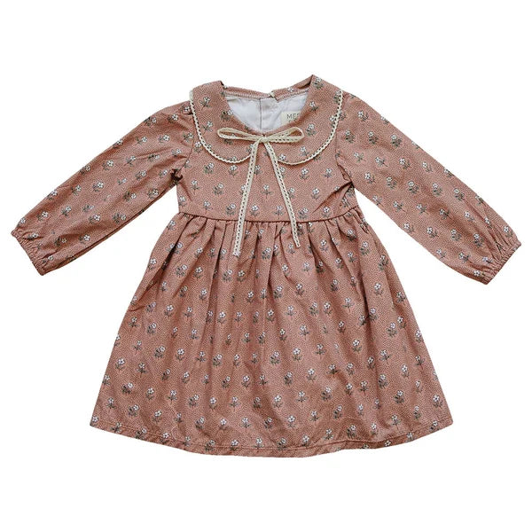 Vintage Pink Floral Dress | Mebie