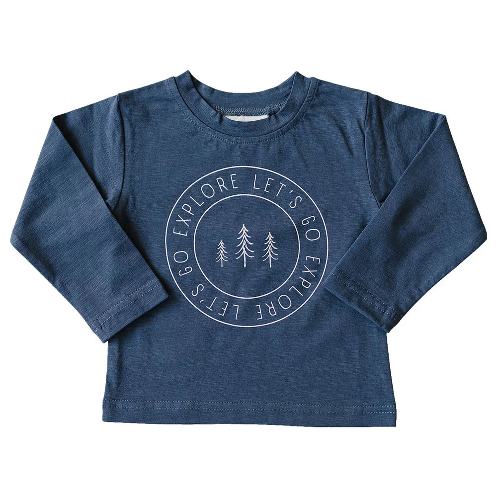Sage Long Sleeve Cotton Tee | Mebie (Copy)