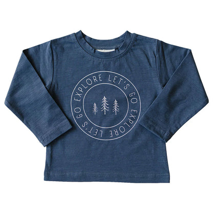 Sage Long Sleeve Cotton Tee | Mebie (Copy)