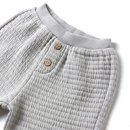 Textured Sweat Set Frost | Quincy Mae