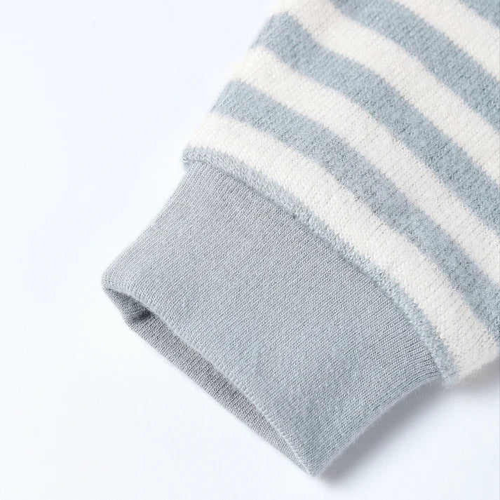 Cozy Set Blue Stripe | Quincy Mae