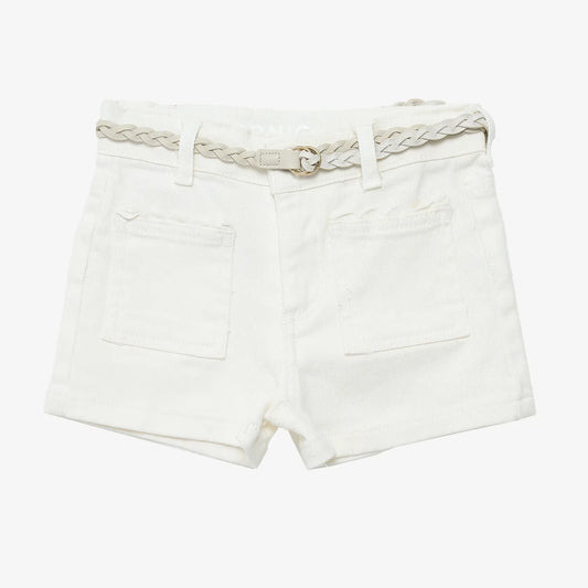 Cream denim shorts | Coniglio